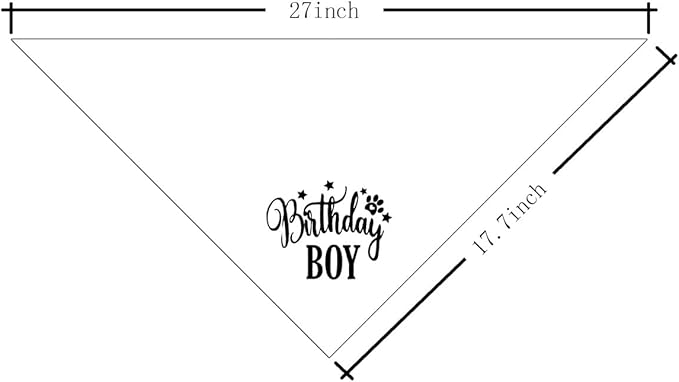 Birthday Dog Bandana 1st Birthday (A16)