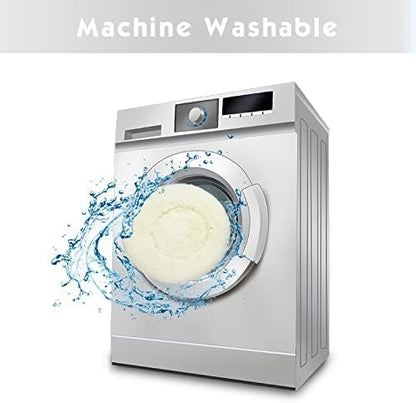 Anti Anxiety Round Fluffy Plush Faux Fur Warm Washable Dog Bed & Cat Bed Sleep（20"/24"/27''） (20",