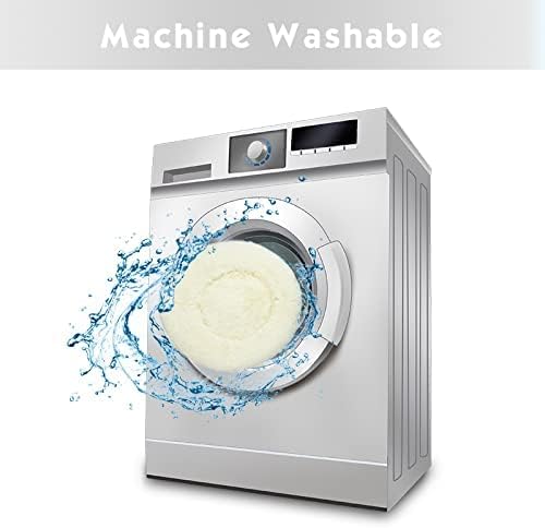 Anti Anxiety Round Fluffy Plush Faux Fur Warm Washable Dog Bed & Cat Bed Sleep（20"/24"/27''） (24",