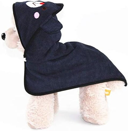 Goclothod Pet Hooded Bath Towel Puppy Drying Bath Towel Absorbent Bathrobe Warm Blanket