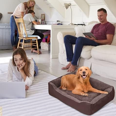 PUPPBUDD Dog Beds for Large Dogs