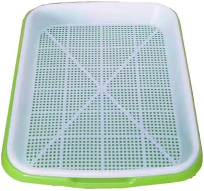 Small Animal Litter Box Toilet - Square Litter Tray Cage Toilet Potty for Rabbits, Pigs, Ferrets, Chinchillas, Hamsters, Kitty - Green