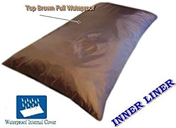 DIY Luxurious Soft Gray Microsuede Cover for Pet Bed or Pillow + Internal Liner (Half Waterproof, Half Water Resistant) for Medium to Large Dogs - Covers ONLY Flat Style (47''x29'')