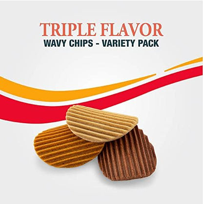 Good'n'Fun Triple Flavor Wavy Chips Variety Pack, 10 oz, Treats for Dogs