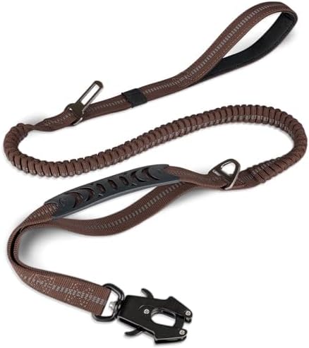 Joytale Tactical Dog Leash Heavy Duty 4-6FT Shock 2 Padded