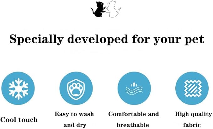 Pet Cooling Mats for Dogs 55*70, Blue