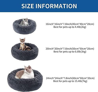 Cat Beds for Indoor Cats 24 inches,