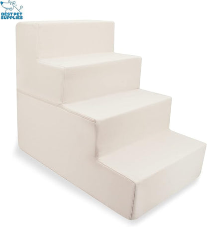 Best Pet Supplies Foldable Foam Pet Steps for Small Dogs and Cats 4-Step