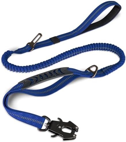 Joytale Tactical Dog Leash Heavy Duty 4-6FT Shock 2 Padded