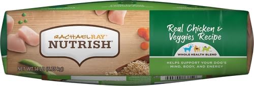 Rachael Ray Nutrish Premium Natural Dry Dog Food, Real Chicken & Veggies Recipe, 14 Pounds