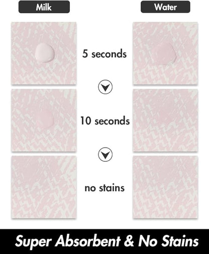 PADOOR- Dog Food Mat- Absorbent Pet Food Mat- Dog Bowl Mat Bone Shaped- Quick Dry Dog Feeding Mat 12"x19", Pink