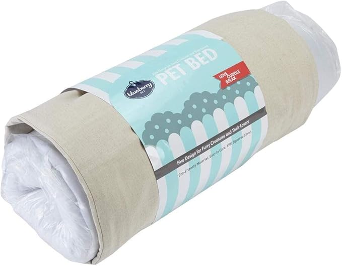 Blueberry Pet Fully Removable Washable Dog Bed 34" x 24" x 12", 11