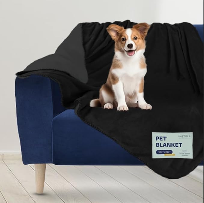 Premium Soft Dog/Cat Waterproof Blanket – Soft Sherpa Fleece Large-50x60)