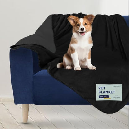 Premium Soft Dog/Cat Waterproof Blanket – Soft Sherpa Fleece Large-50x60)