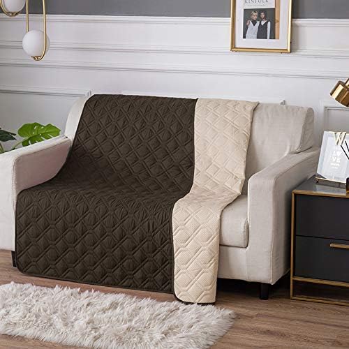 RBSC Home Waterproof Sofa Cover 30x70inches Non Slip Dog Bed Cover for Incontinence Mattress Protectors for Pets Dog Cat Brown