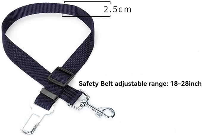 Generic 3 Pcs Adjustable Pet Dog Cat Safety Leash Car Vehicle Seat Belt Harness Seatbelt Universal Pet Safety Belt, Blue