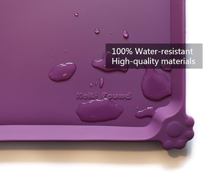 Hoki Found L Silicone Pet Food Mats Tray