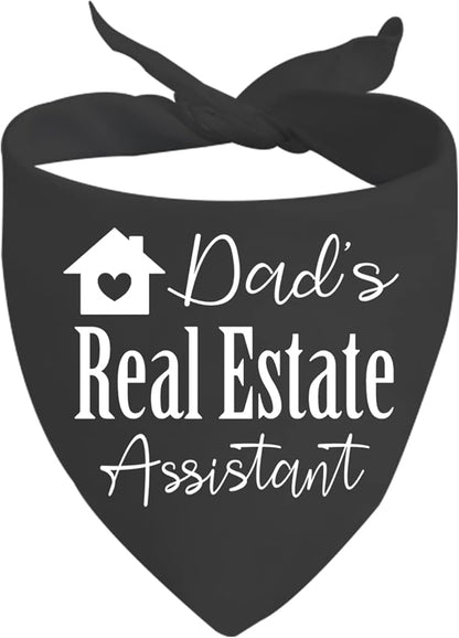JXGZSO 1 Piece Real Estate Dog Bandana Mom's/Dad’s