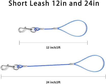Short Dog Leash Duty-12”/24”Short Chew