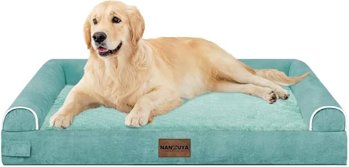 Large Dog Bed Orthopedic Washable: Beds Bolster XL Bed Medium Large Dogs Egg Crate Foam Couch Sofa Waterproof with Removable Cover
