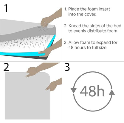 Friends Forever Orthopedic Dog Bed 30x20x3