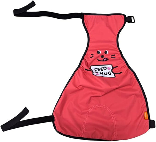 Waterproof Dog Belly Vest, Lightweight Breathable Outdoor Indoor - Clean & Dry in Rain Snow Mud (Tawny Orange, Feed Hug, S)