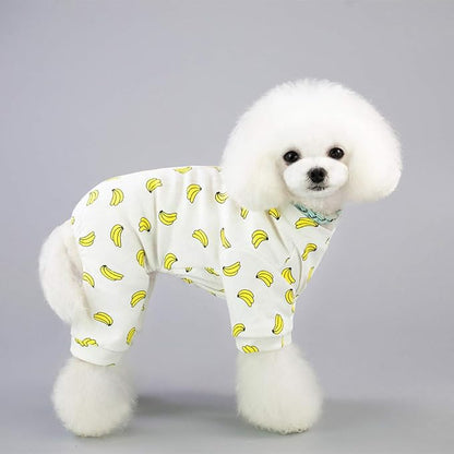 Puppy Pajamas Dog Onesies Pet Dog Soft Pajamas Various Patterns Pet Jumpsuit 5 Styles for Small Medium Dogs Cats Pajamas (Football, XX-Large)