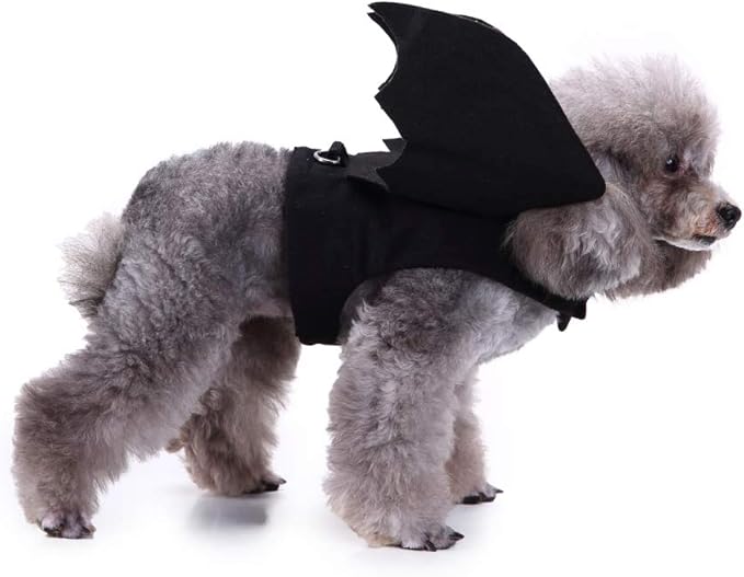 BWOGUE Pet Bat Wings Costume for Cat & Dog Pet Apparel Clothes for Halloween Party Medium