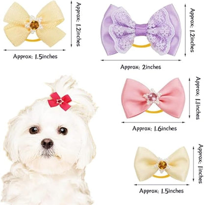 Yxiang 60PCS Small Dog Bows