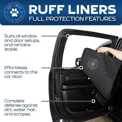 Large Dog Back Seat Extender for Dogs and Door Protection for Full-Size Trucks & Full-Size SUV