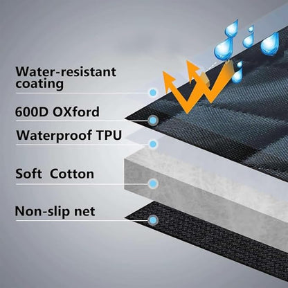 Dog Car Seat Covers for Back Seat Waterproof with Mesh Window Durable Scratchproof Nonslip Dog Car Hammock with Universal Size seat Protector Fits for Cars