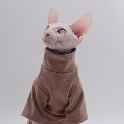 DUOMASUMI Sphynx Cat Clothes Self-Heating Warm Thermal Underwear Hairless Cat Clothes for Sphynx