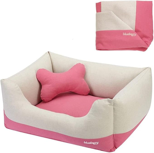 Blueberry Pet Fully Removable Washable Dog Bed 34" x 24" x 12", Baby