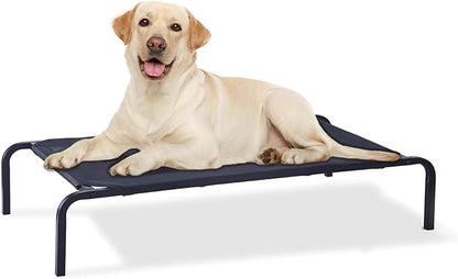 Portable Raised Cooling Steel-Framed Elevated Pet Bed