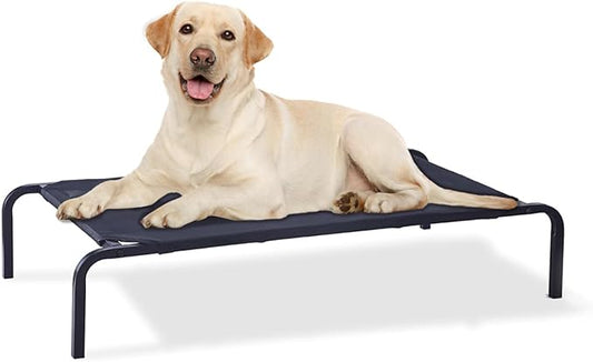 Portable Raised Cooling Steel-Framed Elevated Pet Bed