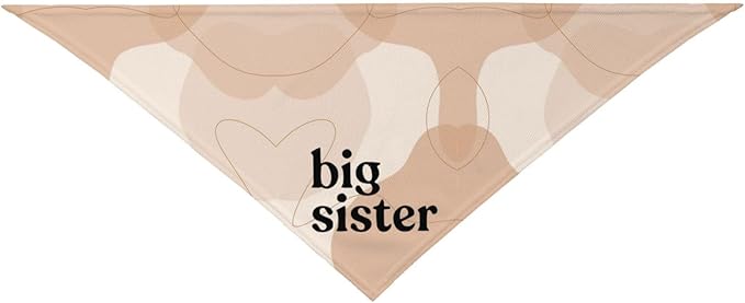 Big Sister Dog Bandana,Baby Announcement Dog Bandana,Gender Reveal,Pet Scarf, Pet Accessories for Photo Props Accessories (abstract)