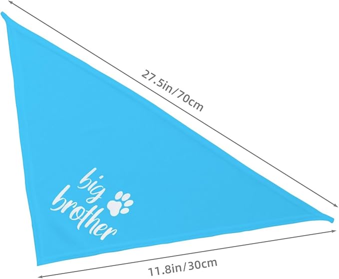 Big Brother Gender Reveal Baby Announcement Dog Bandana