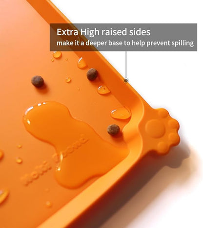 Hoki Found Silicone Pet Food Mats Tray