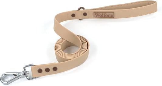 Waterproof Dog Leash Carabiner Leash for Dogs Soft 5ft*20mm*2.5mm Sand