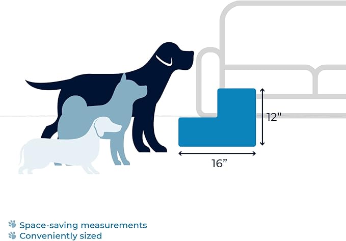 Best Pet Supplies Foldable Foam Pet Steps for Small Dogs and Cats 2-Step
