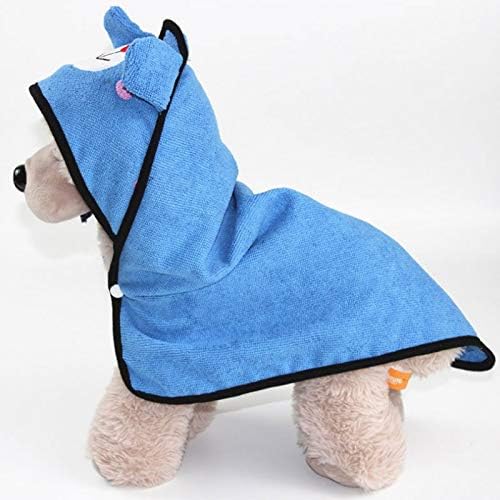 Goclothod Pet Hooded Bath Towel Puppy Drying Bath Towel Absorbent Bathrobe Warm Blanket