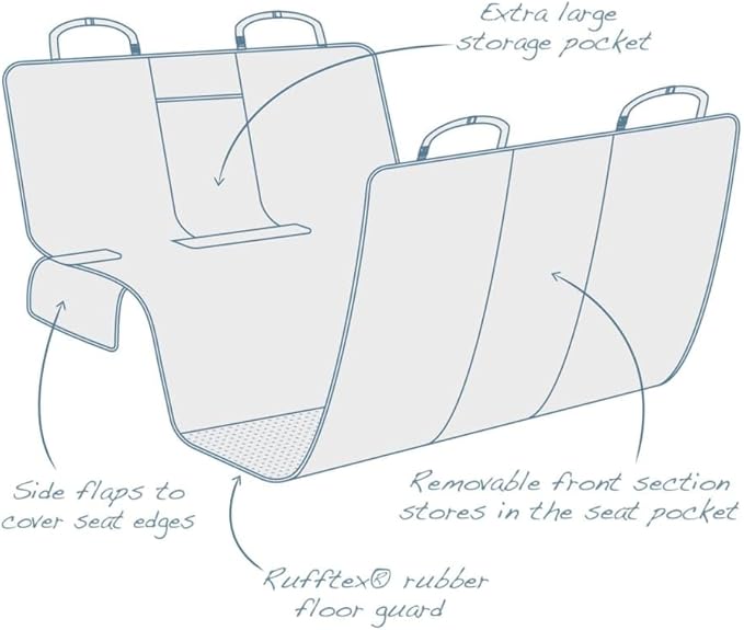 Kurgo Dog Hammock Car Seat Cover for Pets