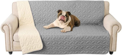 Ameritex Pet Bed Cover Dog Bed Blanket for Sofa and Furniture Waterproof New Pattern Design (68x82 Inch, Light Grey)