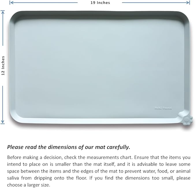 Hoki Found Silicone Pet Food Mats Tray