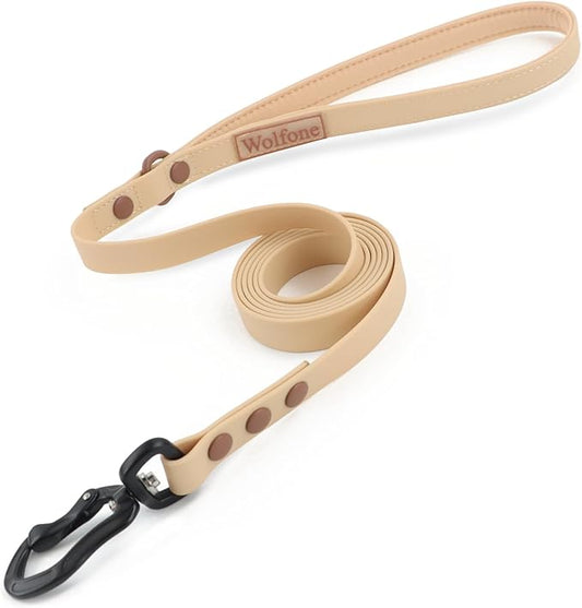 Waterproof Dog Leash Carabiner Leash for Dogs Soft 5ft*15mm*2.0mm Sand