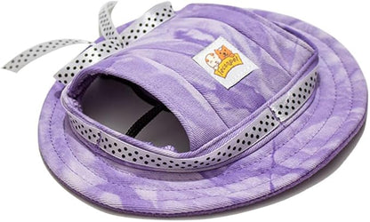 leconpet Princess Pet Hat Dog Caps Hats with Neck Strap Adjustable Comfortable Ear Holes for Small Medium Dogs in Outdoor Sun Protection (Small