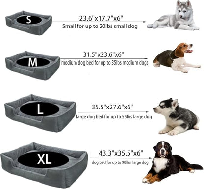 Dog Beds for Large Dogs 43.3'' x 35.5'',Large Dog