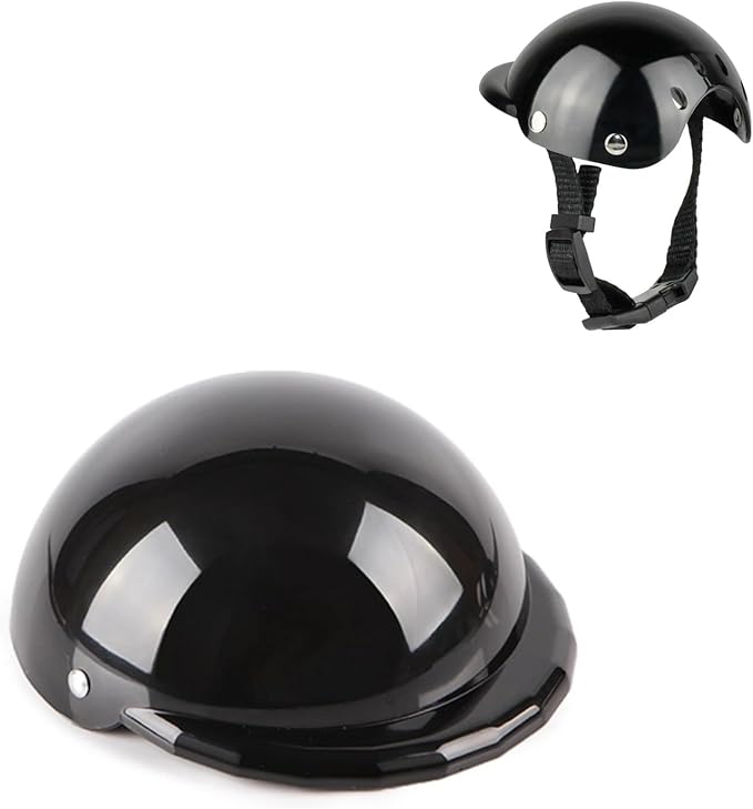 Dog Helmet and Goggles with Cute Propeller Adjustable