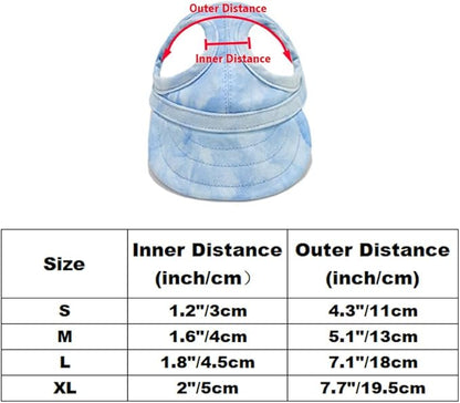 Leconpet Dog Baseball Cap Pet Hats with Big Ear Holes, Adjustable Baseball Caps for Small Medium and Large Dogs, Comfortable Pet Sun Hat with Adjustable Strap for Dogs and Cats (Yellow, Medium)