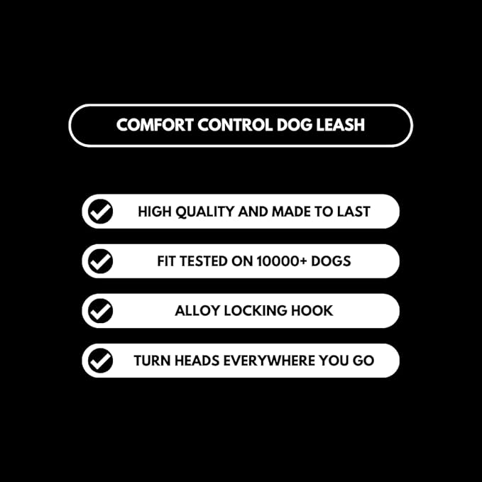 Spark Paws Premium Dog Leash & Poop Bag Set - Heavy-Duty Alloy Hook for Strong Pulling Breeds - Comfortable, Durable & Secure - Black